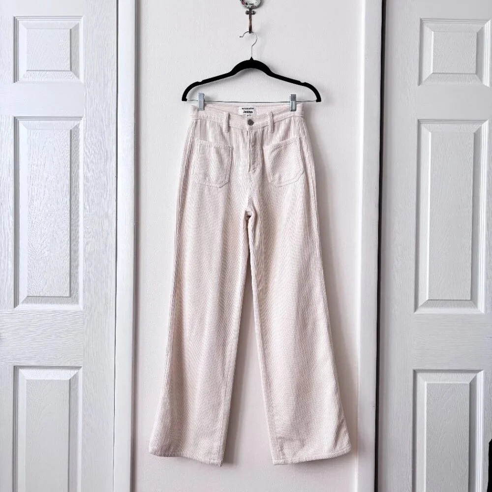 Reformation Alyssa High Rise Wide Leg Corduroy Pants